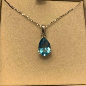 December Birth Month Turquoise Gem Necklace